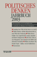 Politisches Denken: Jahrbuch 2003 3476019292 Book Cover