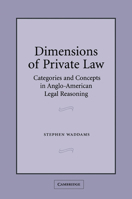 Dimensions of Private Law: Categories and Concepts in Anglo-American Legal Reasoning 052101669X Book Cover