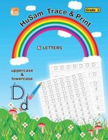 Husam Trace and Print: Letters ( Uppercase and Lowercase ) ( Grade 2 ) ( Handwriting Tracing Printing Alphabet Practice Workbook ) 1519329660 Book Cover