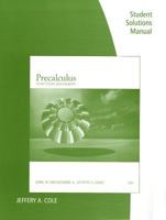 Student Solutions Manual for Precalculus: Functions and Graphs 0495382876 Book Cover