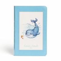 CSB Great and Small Bible, Blue LeatherTouch: A Keepsake Bible for Babies 1087779979 Book Cover