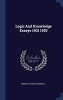 Logic and Knowledge Essays 1901 1950 1021514462 Book Cover