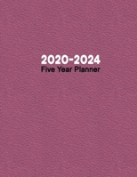 2020-2024 Five Year Planner: Monthly Diary & Appointment Tracker with Priorities & To Do List Ease of Use Design with Spread View - Minimalist Maroon Texture 1710209453 Book Cover