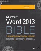 Word 2013 Bible 1118488121 Book Cover