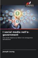 I social media nell'e-government 6209345204 Book Cover