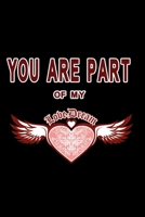 You are part of my love dream: Notebook with winged heart 1088906419 Book Cover
