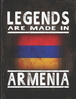 Legends Are Made In Armenia: Customized Gift for Armenian Coworker Undated Planner Daily Weekly Monthly Calendar Organizer Journal 1670108430 Book Cover