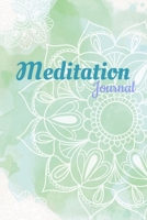 Meditation Journal: Daily Meditation Log Book 120 pages, 6x9 inches Gift for Meditators 1660466563 Book Cover