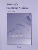 Student's Solutions Manual for Elementary Statistics 0321837924 Book Cover