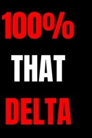 100% that Delta: blank lined journal; delta sigma theta merchandise; delta sigma theta paraphernalia; 1913 1712226282 Book Cover