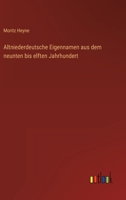 Altniederdeutsche Eigennamen aus dem neunten bis elften Jahrhundert 3368489321 Book Cover