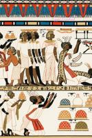 Egypt Notebook: Ancient Egyptian Painting Cover: Writing Journal Style Lined Ruled Pages: Minimalist Designed: 6 x 9 Soft Cover With Cream Paper For Note Taking & To Do Lists: Matte Finish 1795020687 Book Cover