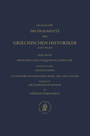 IV. Biography and Antiquarian Literature, B. History of Literature, Music, Art and Culture. Fasc. 9: Dikaiarchos of Messene [No 1400] : Dikaiarchos of Messene [No 1400] 9004357416 Book Cover