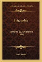 Épigraphie 1147376573 Book Cover