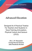 Advanced Elocution 1015346820 Book Cover
