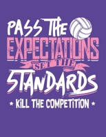 Volleyball Fitness and Training Logbook: Exercise and Meal Logbook for Volleyball Players 1696310822 Book Cover