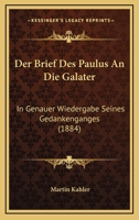 Der Brief Des Paulus an Die Galater 374362866X Book Cover