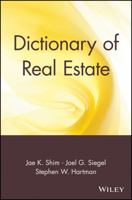 Dictionary of Real Estate 0471013358 Book Cover