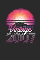 Vintage 2007: Blank Lined Notebook (6 x 9 - 120 pages) Birthday Themed Notebook for Daily Journal, Diary, and Gift 1704291062 Book Cover