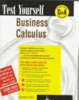 Business Calculus (Test Yourself) 0844223522 Book Cover