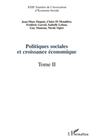 Politiques Sociales Et Croissance Économique: XXIIe Journées de l'Association d'Économie Sociale Tome 2 274753068X Book Cover