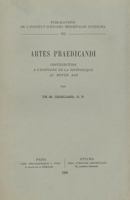 Artes Praedicandi: Contribution a l'Histoire de la Rhetorique Au Moyen Age 2711684067 Book Cover