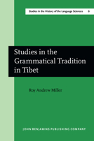 The Studies in the Grammatical Tradition in Tibet 9027208972 Book Cover