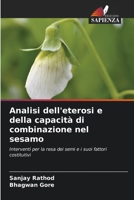 Analisi dell'eterosi e della capacità di combinazione nel sesamo (Italian Edition) 6209857167 Book Cover