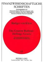Das Gramm-Rudman-Hollings-Gesetz: Ein Gescheiterter Versuch Der Haushaltskonsolidierung 3631440057 Book Cover