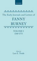 The Early Diary Of Frances Burney 1768-1778 V1 9354184499 Book Cover