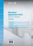RIBA Standard Agreement 2010 (2012 Revision): Consultant 1859464548 Book Cover