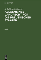 Allgemeines Landrecht für die Preußischen Staaten 311237777X Book Cover