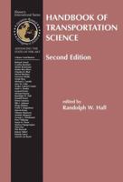 Handbook of Transportation Science 1461373700 Book Cover