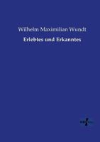 Erlebtes Und Erkanntes 1484023420 Book Cover