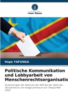 Politische Kommunikation und Lobbyarbeit von Menschenrechtsorganisationen (German Edition) 6208155983 Book Cover