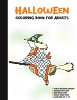 Halloween Coloring Book for Adults: 50 Halloween Illustrations Printed On One Side, Safe For Markers | Fun Craft Activity Gift | Stress Relieving Designs (Spooky House) 1696294134 Book Cover