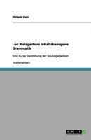 Leo Weisgerbers inhaltsbezogene Grammatik 3656140588 Book Cover
