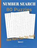 Number Search: 80 Search and Find Number Puzzles (Volume 3) B08BVY148F Book Cover