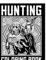 Hunting Coloring Book: Hunter and Animal Designs on Mandalas to Color for Relaxation And Meditation B088YB8WGS Book Cover