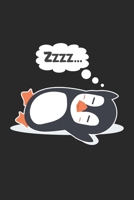 Zzzz: S��er Pinguin Antarktis Faulpelz Schlafender arktischer Vogel Notizbuch liniert DIN A5 - 120 Seiten f�r Notizen, Zeichnungen, Formeln Organizer Schreibheft Planer Tagebuch 1674061358 Book Cover