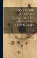 Lecons Sur Certaines Questions De Geometrie Elementaire 1021218464 Book Cover