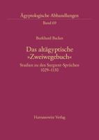 Das Altagyptische 'Zweiwegebuch': Studien Zu Den Sargtext-Spruchen 1029-1130 3447052376 Book Cover