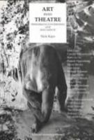 Art Into Theatre: Performance Interviews and Documents (Contemporary Theatre Studies) 3718657880 Book Cover