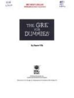 The GRE Test for Dummies 1568843992 Book Cover