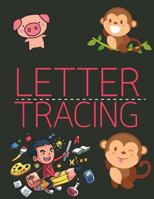 Letter Tracing: Lowercase & Uppercase(A-Z) - LARGE PRINT - Handwriting Practice Book For Kids Age 3-5 Year: Alphabet Writing Practice: Volume 1 1975630378 Book Cover