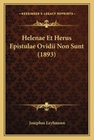 Helenae Et Herus Epistulae Ovidii Non Sunt (1893) 116119486X Book Cover