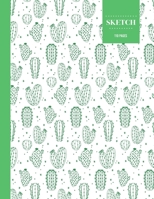 Sketch 110 Pages: Cactus Sketchbook for Kids, Teen and College Students - Succulent Llama Pattern 1693251507 Book Cover