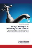 Policy Challenges in Delivering Water Services 3659504092 Book Cover
