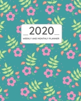 2020 Planner Weekly and Monthly: Jan 1, 2020 to Jan 3 2021: Weekly, Monthly Planner, Calendar Views, Inspirational Quotes, To-Do List, Notes, Pink Floral Cover 1679977431 Book Cover