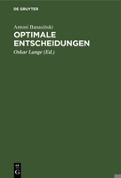 Optimale Entscheidungen 3112473299 Book Cover